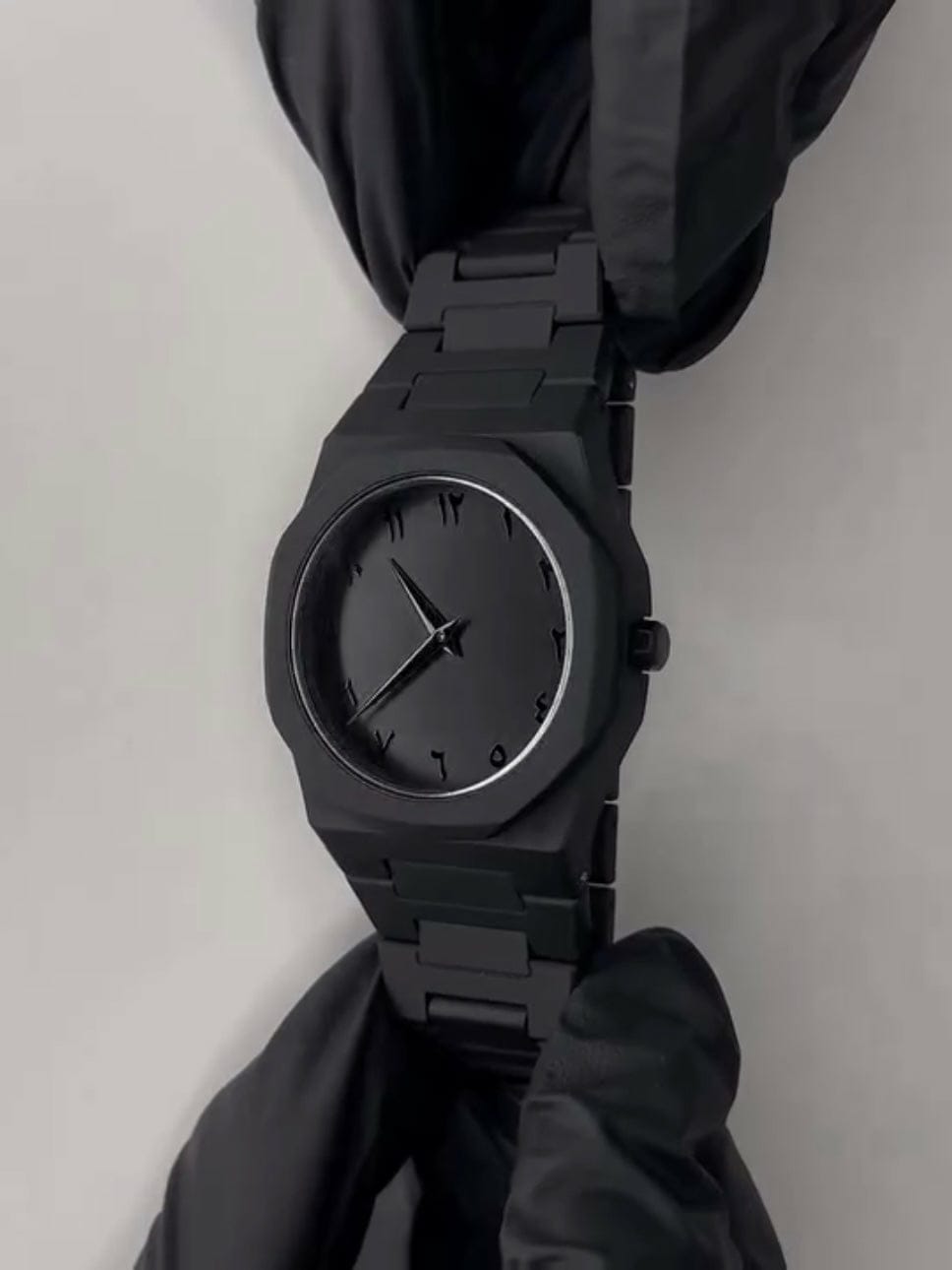Aura Black Fabric Watch - Premium Timepiece