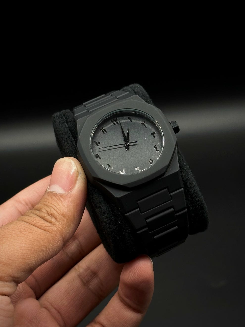 Aura Black Fabric Watch - Premium Timepiece